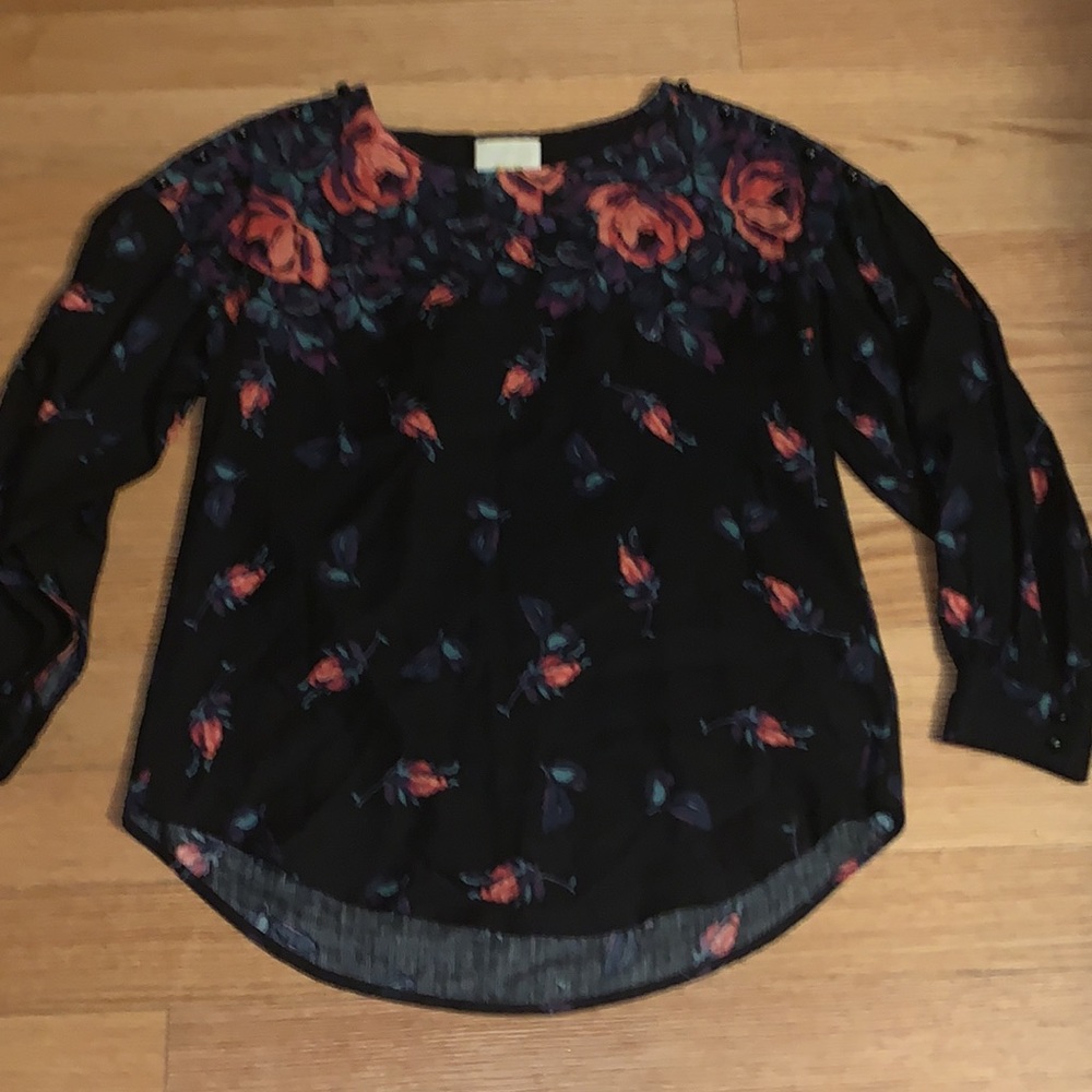 Maeve Anthropologie Floral Top XS